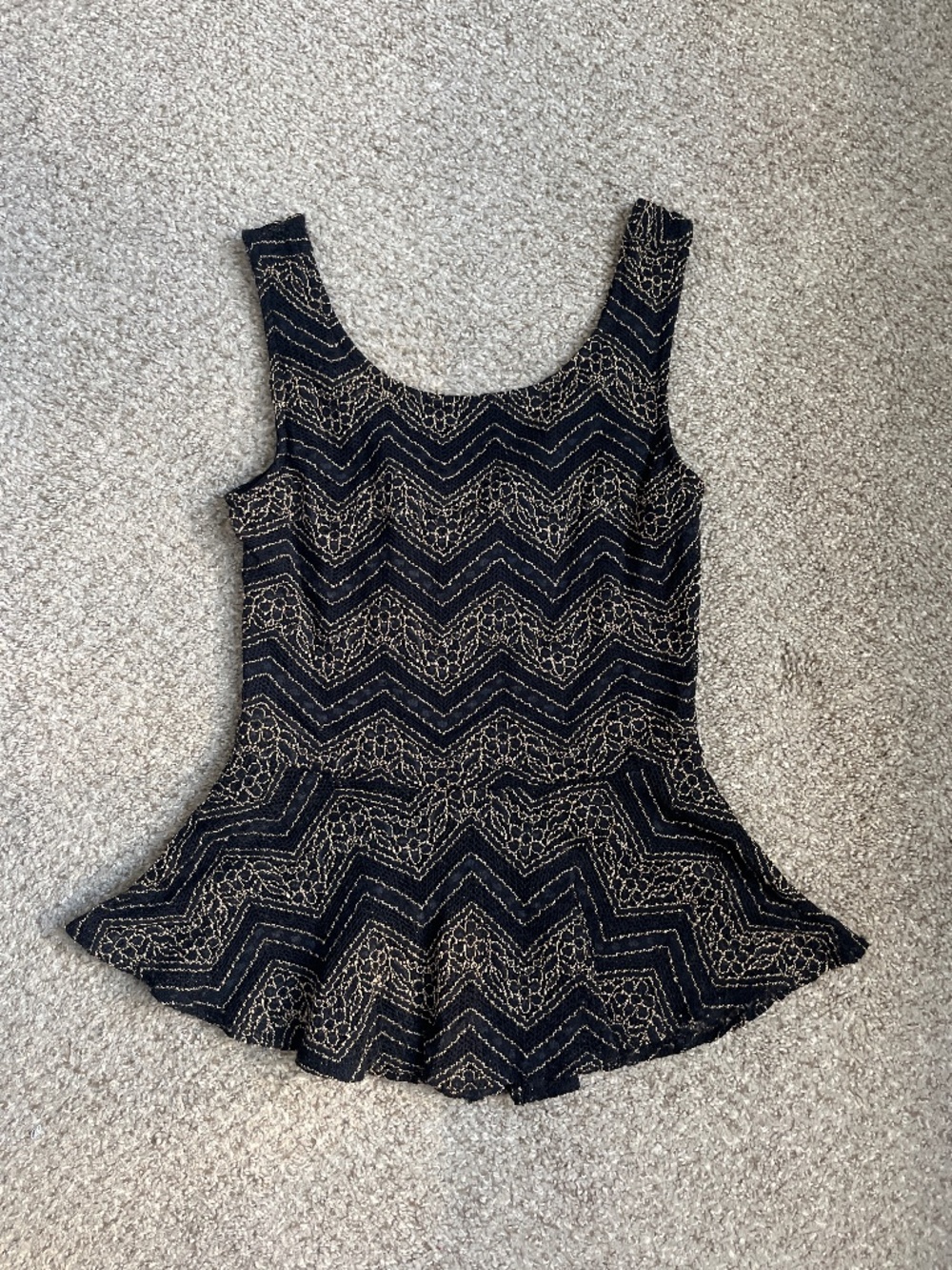 Peplum tank top